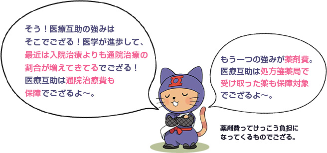 医療互助事業と一般的な民間の医療保険の違い2